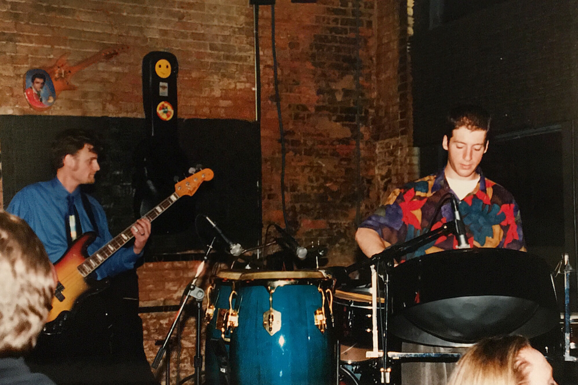 Yascha performing on Steel Drum with Riddle Me This in Dallas, TX.